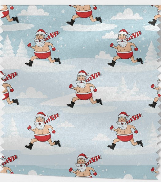 Tissu 100% coton OEKO-TEX – Père Noël en Short
