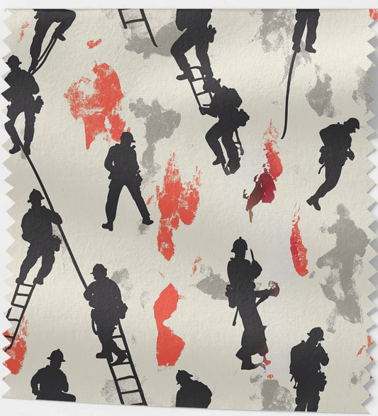 Tissu thème Pompiers plusieurs choix (8 choix)