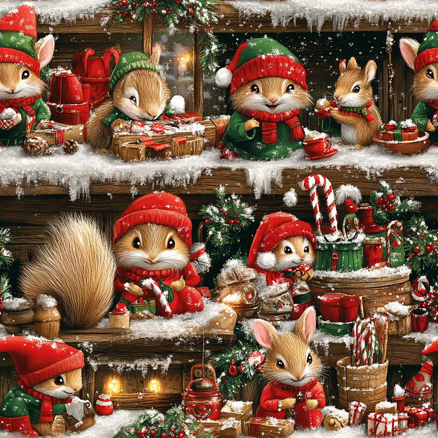 Atelier du Père Noël - 100% Coton OEKOTEX